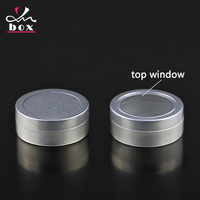 Boîte en aluminium portable de voyage, mini-récipient métallique de 25 ml pour crème pour le visage, shampoing, parfum, épices