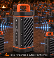 Haut-parleur portable robuste en métal pour extérieur, avec poignée, étanche IP68, corps entièrement en aluminium, sortie 50-100W, batterie externe intégrée