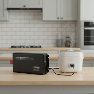 Convertisseur <span class=keywords><strong>de</strong></span> puissance à onde sinusoïdale pure 1000W 24V DC vers 220V AC Sortie simple pour la maison, l'automobile et le compresseur avec écran LCD - Product Image 4