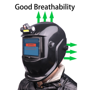 Casco <span class=keywords><strong>de</strong></span> soldadura panorámico ajustable profesional <span class=keywords><strong>con</strong></span> asistencia <span class=keywords><strong>de</strong></span> <span class=keywords><strong>luz</strong></span> <span class=keywords><strong>LED</strong></span> nocturna Protección ocular para trabajo al aire libre - Product Image 5