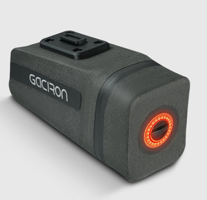 Bolsa de sillín de bicicleta impermeable verde oscuro Gaciron con función de freno inteligente de montaje magnético Luz trasera de bicicleta Gaciron - Product Image 1