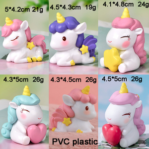 Mini Unicorn <b>Miniatures</b> Desktop Ornaments Tiny Cartoon Animal Unicornio Fly Horse Charm for Landscape Decoration DIY Accessories - Product Image 4