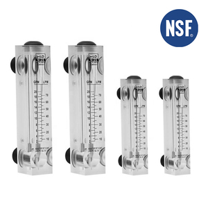Débitmètre d'eau industriel en acrylique, monté sur panneau, rotamètre pour équipement de purification par osmose inverse, OEM - Product Image 3