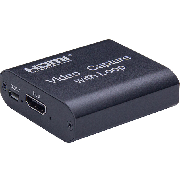 Android System Support HDMI to USB 2.0 Capture Card Supports Input up to 4K Output 1080P Loop Video Online Gaming OBS AMCAP VLC