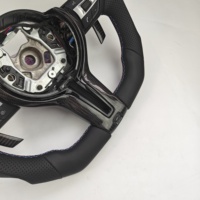 Volants en cuir pleine fleur avec garniture en carbone, livraison directe pour BMW F10/F15/F16/F20/F30/F31/F35/F36 M3