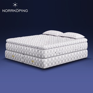 Matelas Premium Norrkping Fermeté Moyenne, Ressorts Ensachés Faits Main, Housse en Coton et Lin, Ressorts Indépendants, Idéal pour Chambre Parentale - Product Image 1