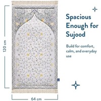 Collection de tapis de prière musulmans en polyester de qualité supérieure, lavables en machine