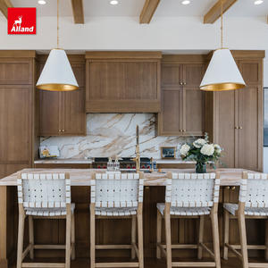 Muebles de Cocina Modernos de Estilo Americano, Color Madera de Nogal, Unidades de Almacenamiento, Modelo Nuevo a Bajo Precio de Allandgroup - Product Image 6