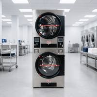 Coin QR Code Card Operated Washing Machine Self Service Commercial Washer Laundry Machinery for Hostel