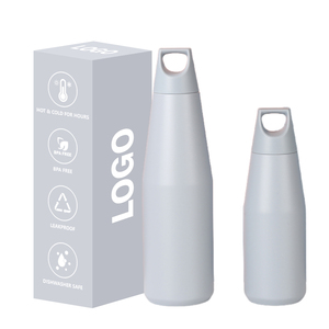 Mug isotherme 304 avec logo personnalisé, 580/1080 ml, gourde isotherme, bouteille d'eau de sport, thermos en acier inoxydable avec poignée - Product Image 2
