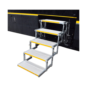 RV camping-car <span class=keywords><strong>caravane</strong></span> van électrique pliant étape aluminium remorque camion camping-car côté pli étape capacité de charge 200kg lumières LED - Product Image 6