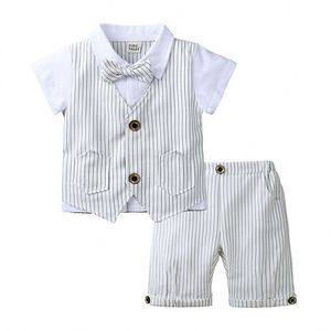 Ensemble de vêtements d'été en coton pas cher pour bébés garçons, avec gilet et short, provenant d'un fournisseur chinois - Product Image 5