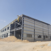 Servicios de Corte y Soldadura de Acero al Carbono para Almacenes Prefabricados de Estructura de Acero Ligero, Certificación ISO9000, Normas CE GB/EN