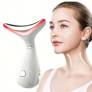 Masajeador de elevación de cara y cuello, dispositivo de belleza de 4 colores, masajeador facial, cuidado de la piel, eliminador de arrugas, herramientas de belleza, dispositivo de elevación de cuello - Product Image 1