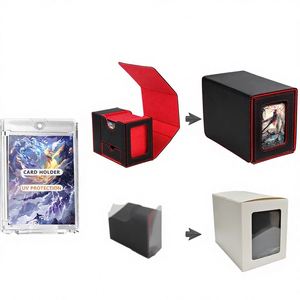 Boîte de rangement pour cartes en cuir PU multifonctionnelle et écologique personnalisée avec une pochette individuelle et un boîtier pour plus de 130 dés - Product Image 2