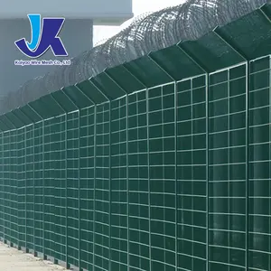 Customizable 358 High-Security Anti-Climb Fence Panels Durable Welded 358 Mesh Wire Protective Steel Frame Construction Gate