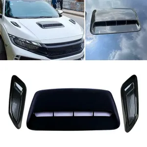 Ensemble de 3 pièces décoratives universelles pour port d'échappement de capot moteur de voiture, cache de prise d'air en ABS - Product Image 4