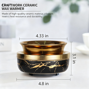 Luxury Scented Wax Cube <strong>Heater</strong>, Home Bedroom Living <strong>Room</strong> Aroma Diffuser Decorative Ornament Ceramic Wax Melt Warmer, - Product Image 5