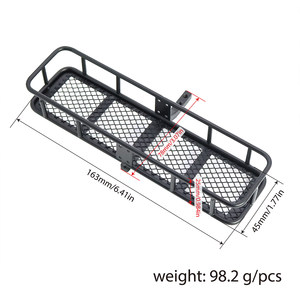 Piezas de coche <span class=keywords><strong>RC</strong></span> 1/10: Parachoques trasero metálico, soporte para rueda de repuesto, gancho, accesorios de mejora para camiones <span class=keywords><strong>RC</strong></span> de escalada SCX10 TRX4 TRX6 <span class=keywords><strong>D90</strong></span> - Product Image 2