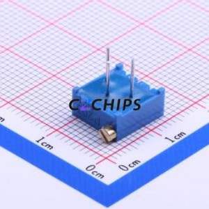 ตัวต้านทานปรับได้/โพเทนชิออมิเตอร์ผ่านรูส่วนประกอบ (THT) 3296P-1-203 20Kohm 10% 500mW 25 - Product Image 2