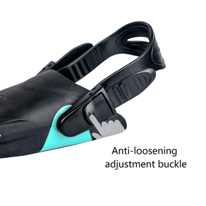 ALOMA-Aletas de esnórquel con correas ajustables, aletas cortas duraderas de PVC TPR para adultos, tallas 37-45, aletas de goma para entrenamiento - Product Image 5