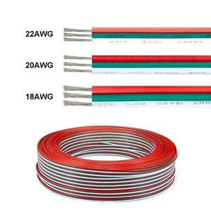 3ピンケーブル100m22AWG3コア電気ケーブルJST錫メッキ銅線WS2811WS2812Bピクセルストリップライト用3ピンワイヤー