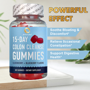 OEM/ODM 15 Dias Colon Cleanse Gomas Sabugueiro e Blueberry Sabores Suplemento Dietético 60 Gomas - Product Image 2