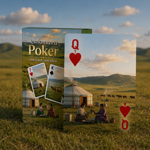 Journée Mondiale du Tourisme : Jeu de Cartes de Poker Personnalisées en Papier/Plastique de Haute Qualité pour l'Éducation et la Connaissance - Product Image 2