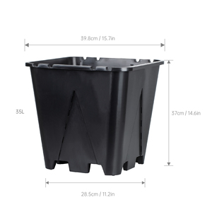 Chất Lượng Cao 35 Lít Vuông Nhựa Hiện Đại Thân Thiện Với Môi Sàn Nhà Máy Nồi Blueberry Phát Triển Nồi - Product Image 1