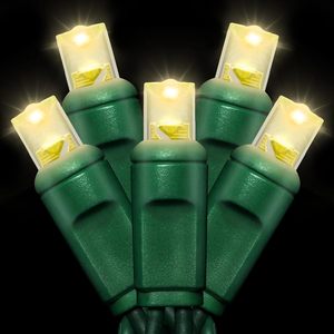 ไฟประดับ LED รูปดาว ขนาด 5 มม. สำหรับตกแต่งคริสต์มาส ใช้ได้ทั้งภายในและภายนอกอาคาร แสงสีขาวอบอุ่น กระพริบได้ มาตรฐาน IP65 ผลิตจากพลาสติก ทนทาน เหมาะสำหรับตกแต่งในช่วงเทศกาล - Product Image 1