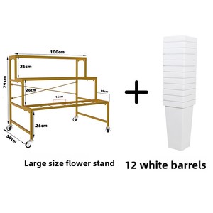 Nuevo Soporte de Metal para Macetas, Estante para Floristería, Soporte para Flores Artificiales, Exhibidor de Flores - Product Image 3