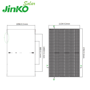 Module photovoltaïque monocristallin <span class=keywords><strong>Jinko</strong></span> N-Type entièrement noir avec double vitrage 450w 455w 460w 465w 470w 475w Panneau solaire - Product Image 3