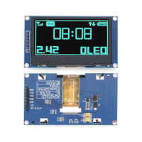 Pantalla OLED de 2,42 pulgadas, pantalla LCD de 128*64, controlador SSD1309, pantalla LCD 12864, compatible con soldadura de pantallas LCD, compatible con UNO 1306 I2C, puerto serie SPI