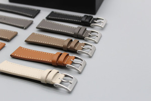 <span class=keywords><strong>Bracelet</strong></span> de <span class=keywords><strong>montre</strong></span> en <span class=keywords><strong>cuir</strong></span> de vachette fait main à motif palmier, conique, 20x16, en <span class=keywords><strong>cuir</strong></span> de veau pleine fleur Epsom, <span class=keywords><strong>20mm</strong></span> 22mm - Product Image 5