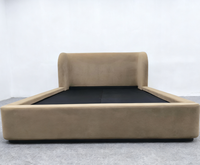 Meubles de maison de haute qualité et simples, lit en tissu moderne de taille Queen pour le salon