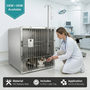 La soluzione definitiva per gli ospedali veterinari, un ambiente sicuro e molto spazioso con la nostra gabbia in acciaio inossidabile per gatti di alta qualità. - Product Image 6