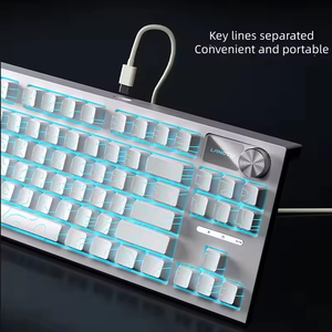 hot-swappable mechanical <b>keyboard</b> for gaming office side-mounted <b>wired</b> gaming <b>keyboard</b> computer laptop stock - Product Image 5
