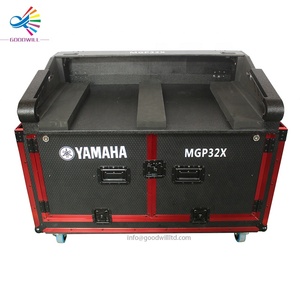 Flight Case Personalizzato Goodcase Rosso con Strisce in Alluminio per Console di Mixaggio Yamaha MGP32x - Product Image 1