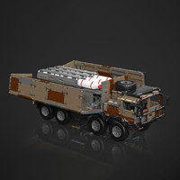Moule roi 20044 militaire 8x4 missile véhicule désert bloc de construction jouets technique APP télécommande bataille bloc de construction