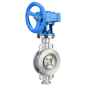 วาล์วผีเสื้อแบบใช้มือ รุ่น D373H/W-16P ทำจากสแตนเลส ทนความร้อนสูง แบบหนีบ ปิดสนิท ขนาด DN50 80 รูปทรงผีเสื้อ - Product Image 3