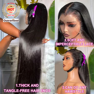 40 pulgadas viudas <span class=keywords><strong>pico</strong></span> 13x6 sin pegamento Hd transparente recto encaje Frontal peluca encaje Frontal 100 Peluca de cabello humano 250% densidad para mujer - Product Image 5