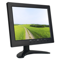 Moniteur vidéo couleur LCD 8 pouces à prix avantageux avec entrées VGA, BNC, AV, HDMI pour PC, vidéosurveillance et sécurité domestique