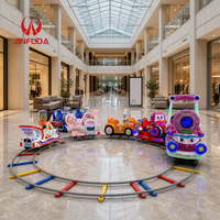 Train électrique amovible pour enfants, équipement d'amusement à 5 places pour centre commercial, place publique, divertissement familial en plein air