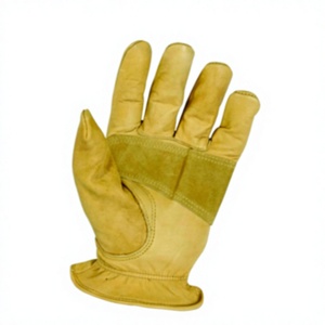Gants de travail en cuir avec bracelet réglable, anti-coupure, anti-choc, anti-chaleur, texture intégrale, gants de sécurité polyvalents - Product Image 2