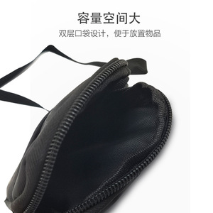 กระเป๋าแพทย์แบบสะพายข้างสำหรับใส่เครื่องวัดระดับน้ำตาลในเลือด ผ้าสีดำ ดีไซน์กระเป๋าสองชั้น - Product Image 1