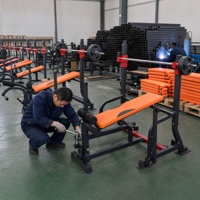 Banc de musculation réglable en gros pour usine avec support pour barre d'haltères pour salle de sport commerciale et entraînement à domicile