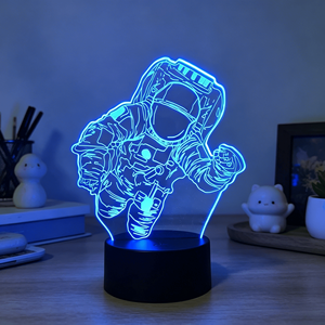 3D Illusion <b>Light</b> Touch <b>Sensor</b> Astronaut Nightlight USB-powered Bedroom Bedside Lamp Luces Decorate Holiday Gifts - Product Image 6