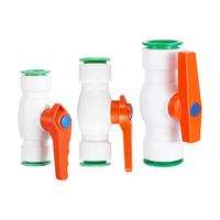 Vannes et raccords rapides PPR pour tuyaux d'eau – Sans fusion à chaud – Vanne à boisseau sphérique à connexion rapide – Raccords PPR pour l'irrigation de jardin