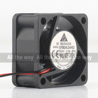Ventilateur de refroidissement 12V 48V DC24V 0.10A AC EC 4020 40X40X20MM 4CM 2 fils, alimentation double roulement à billes EFB0424HD-5F33