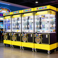 Kising Machine de jeu d'arcade à griffes en métal personnalisée, à monnayeur, idéale pour les entreprises de divertissement et de distribution de cadeaux et de poupées